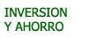 inversion y ahorro